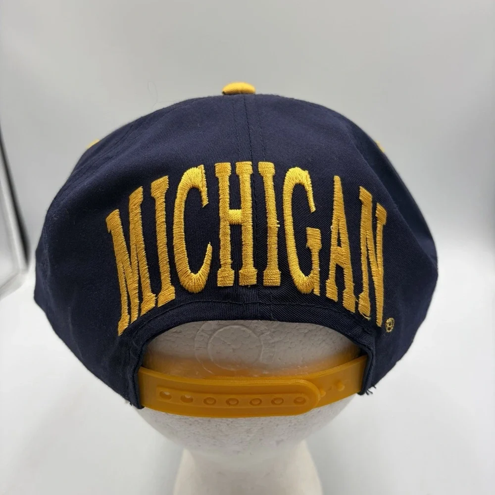 Michigan Wolverines Hat Cap Vtg Early 90s Original NCAA  NOS Rare HTF Headmaster